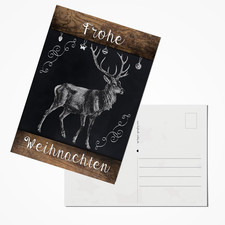 10 weihnachtliche Postkarten