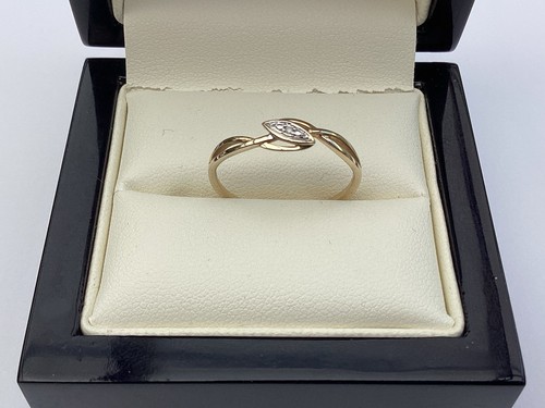 Eleganter vintage goldring 375 - vintage,