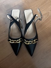 Schwarze, Elegante Gold,Schuhe