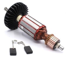 Motor Anker Rotor + Kohlebürsten f. Makita HR2460, HR2470, HR2470FT wie 515289-2