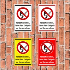 Schild keine offene flamme - keine,