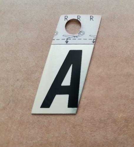 Buchstabe aufklebe schild - "a", aufklebe-schild