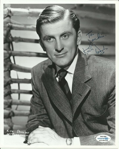 Kirk douglas signiertes foto - kirk,