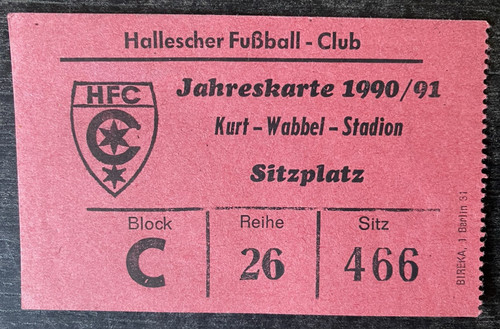 4023 ticket dauerkarte hfc - ticket,