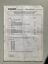 Anbauanleitung Fendt Farmer 250 V-275 S, 260-280 P, Hydraulische Anschlüsse