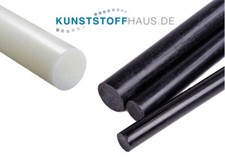 POM Rundstab schwarz weiß