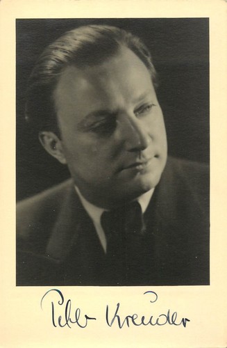 Peter kreuder orig autogramm - peter,