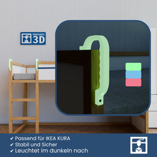 Hochbett-Griffe für IKEA KURA