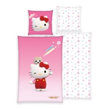 Bettwäsche HELLO KITTY BL 135x200 cm bunt Bettbezug Bettzeug