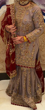 Salwar kameez damen goldene - salwar,