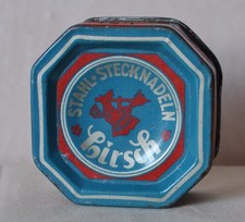 Alte Blechdose, Hirsch Stahl Stecknadeln