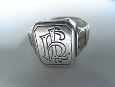 Antik 835 Silber Herren Ring