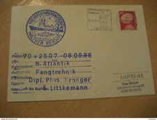Walther Herwig Research Ship Cover Bremerhaven 1985 Akkordeon Cancel Fi