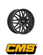 4x CMS C25 7X17 4/100 ET50 Diamant Horn Schwarz Glanz