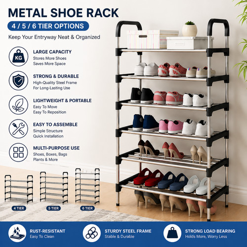6 stufiger schuhregal - 3, 5