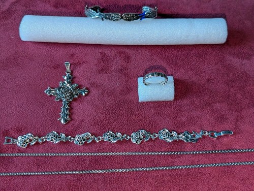 Silberfarbenes schmuckset - silberfarbenes,