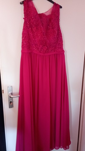 Damen abendkleid lang pink - damen,