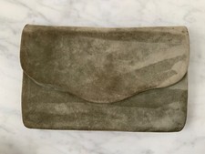 Andrea Pfister Paris Wildleder Handtasche in hell oliv