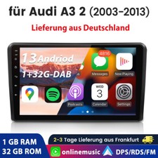 Android 14 Für BOSE AUDI A3 8P 2003-2013 Autoradio Carplay GPS Navi WIFI BT SWC