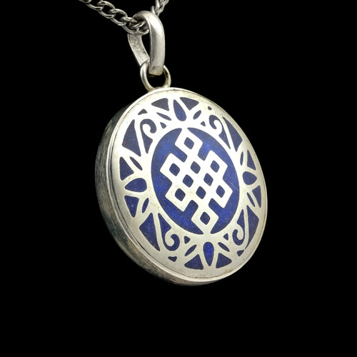 Amulett anhänger blau - amulett,