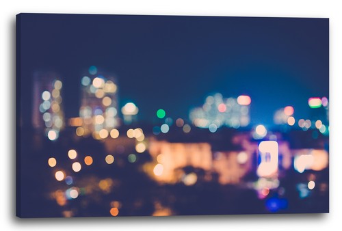 Wandbild lichter großstadt - wandbild,