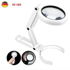 5X 10X Lupe mit 8 LED Licht