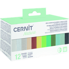 Cernit Sortiment natürliche Farben - Mehrfarbig CEASS004C