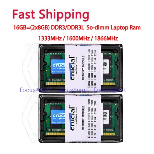 Crucial 16gb 2x8gb ddr3 1333 - crucial,