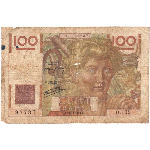 Frankreich 100 francs jeune - 100, francs,