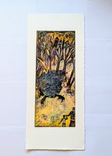 Original Holzschnitt Esteban