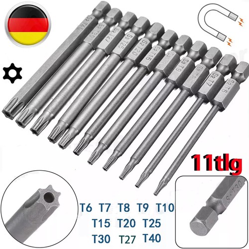 11x torx bit set t40 - torx, t6-t40