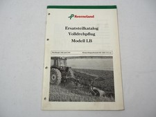 Kverneland Modell LB 160 240 Volldrehpflug Ersatzteilliste 1990