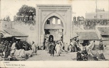 Ak Tanger Marokko, Markt mit