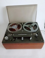 Tandberg 12-41 Tonbandgerät 4-Spur mit 2 Röhren Verstärker 2 Lautsprecher 1960er