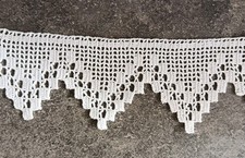 Gehäkelte Borte Häkelspitze Handarbeit Einsatz Häkelborte 12cm Hoch 1 Meter