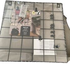 Wandgitter schwarz Metallgitter Gitterpinnwand Fotowand Memoboard Mit LED Depot