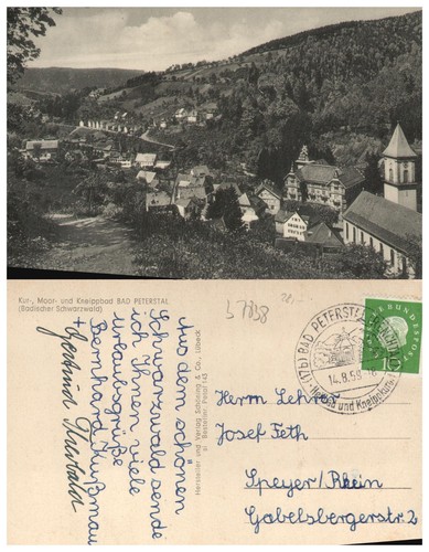 Bad peterstal kurbad - peterstal, 1959