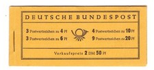 Bund 1951, Markenheftchen Nr