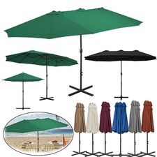 Alu Sonnenschirm Doppel Oval