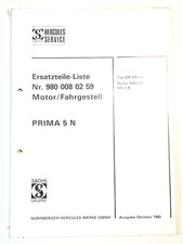 Ersatzteilliste Sachs