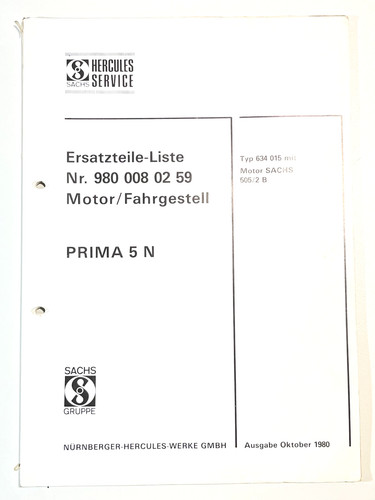 Ersatzteilliste sachs - ersatzteilliste,