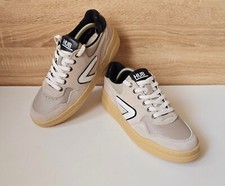 Hub Court Sneaker Leder Schuhe Beige, Weiß, Schwarz Gr. 8,5 = 42