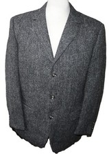 Harris Tweed Luxus Sakko Herren Gr 24 Tweed Jacket Blazer Wolle
