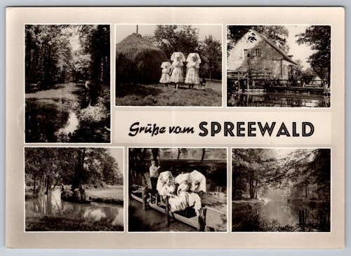 Postkarte spreewald fließe - postkarte,