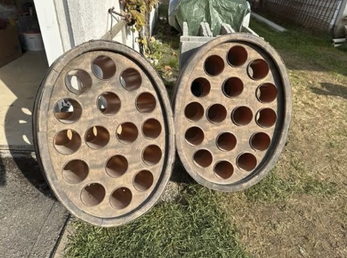 Fass weinregal aus holz - aus,