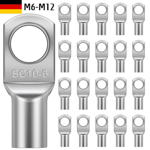 50x ringkabelschuhe blank - 10/50x,