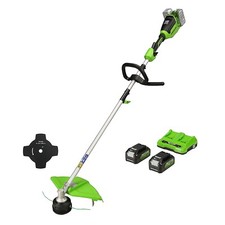 48V Akku Rasentrimmer 40cm 2x24V Greenworks GD24X2TXK4x mit 2x4Ah Batterie