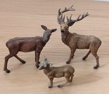 Schleich Rothirsch Figuren - 3er Set - sehr guter Zustand
