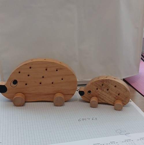 2er set holz - holz, igel