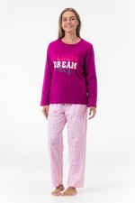 Langarm Damen Pyjama